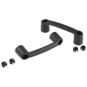 RS PRO Matt Black Fibreglass-Reinforced Nylon Plastic T Shape Handle 145 mm Length, 40 mm Height, 29 mm Width 267-1519