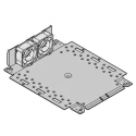 nVent SCHROFF Grey Steel Enclosure Accessory Raised 4 mm Mounting Plate for Interscale M Electronic Case 24827-275
