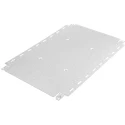 nVent SCHROFF Steel Aluminium Zinc Coated Enclosure Accessory 444mm Width 310mm Length Raised 4 mm Mounting Plate 24822007