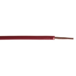 RS PRO Red 6 mm² 10 AWG Hook Up Wire, 84/0.3 mm Strands, 100 m Length, Polyvinyl Chloride Jacket, Tri-Rated Cable 811-1467