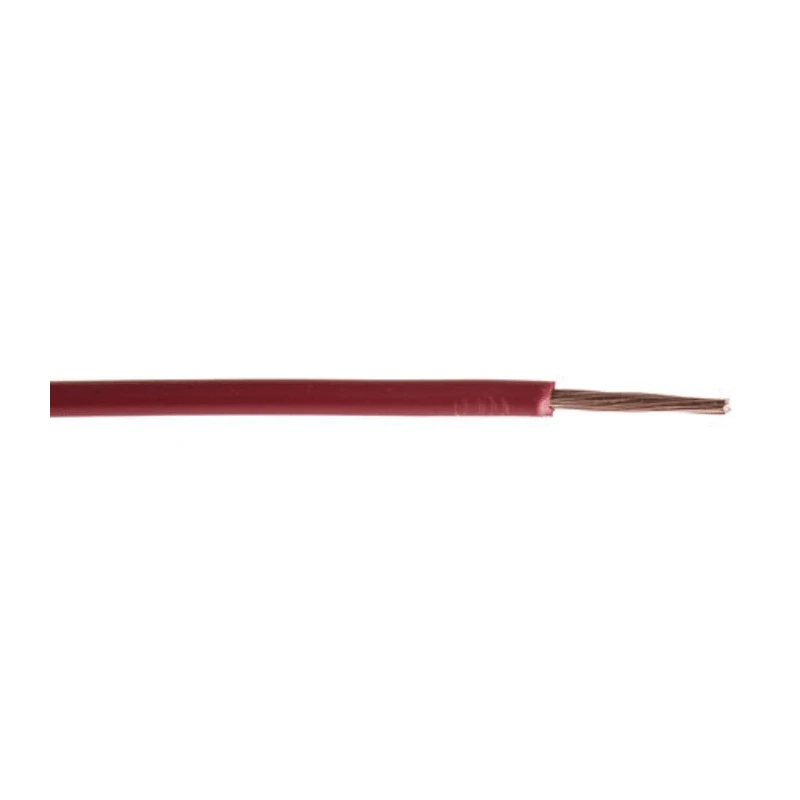 RS PRO Red 6 mm² 10 AWG Hook Up Wire, 84/0.3 mm Strands, 100 m Length, Polyvinyl Chloride Jacket, Tri-Rated Cable 811-1467
