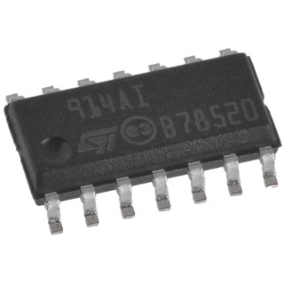 STMicroelectronics Operational Amplifier 800 kHz 16 V 14-Pin SOIC TS914AID