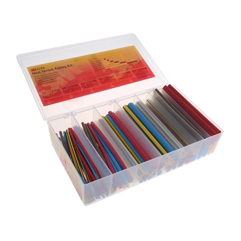 3M Halogen Free Polyolefin Heat Shrink Tubing 150mm Length 2:1 Ratio GTI Series TE100038823