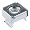 RS PRO Steel Metric Cage Nut M8 Zinc Plated Steel, Compatible Panel Thickness 1.83mm to 3.2mm 806-7758