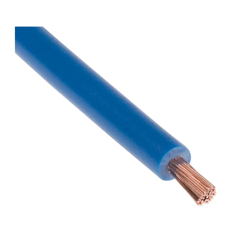 RS PRO Blue Polyvinyl Chloride Flexible BK Series 1 mm² Hook Up Wire, 18 AWG, 32/0.2 mm Core Strands, 25 m Cable 811-4419