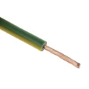 RS PRO Green, Yellow 1.5 mm² Hook Up Wire, 15 AWG, 30/0.25 mm Core Strands, 25 m Length, Polyvinyl Chloride 811-4431