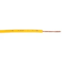 RS PRO Yellow 1 mm² Flexible BK Series Hook Up Wire, 18 AWG, 32/0.2 mm Core Strands, 100 m, Polyvinyl Chloride 811-4497