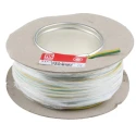 RS PRO Green Yellow 4 mm² Flexible BK Series Hook Up Wire, 11 AWG, 56x0.3 mm Core Strands, Polyvinyl Chloride, 25 m 811-4463