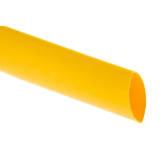 RS PRO Halogen Free Heat Shrink Tubing Yellow 25.4 mm Sleeve Diameter 1.2 m Length 2:1 Shrink Ratio 267-2045