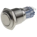 RS PRO Push Button Switch, Latching, Panel Mount, SPDT, 16 mm Cutout, White LED, IP65 IP67, 250 V AC, 3A 811-8389