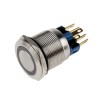 RS PRO Illuminated Push Button Switch Latching Panel Mount 22 mm Cutout SPDT Yellow LED IP65 IP67 250V AC 811-8528