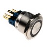 RS PRO Illuminated Momentary Push Button Switch Panel Mount 22 mm Cutout SPDT Green LED IP65 IP67 250 V AC 811-8540