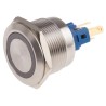 RS PRO Illuminated Push Button Switch Momentary Panel Mount SPDT 22 mm Cutout Green LED IP65 IP67 250V 811-8547