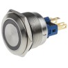 RS PRO Illuminated Momentary Push Button Switch Panel Mount 22 mm Cutout SPDT Yellow LED IP65 IP67 250 V AC 811-8562