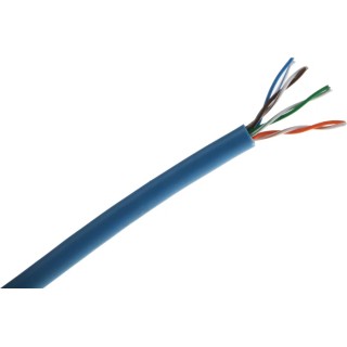 RS PRO Cat5 Ethernet Cable 50 m Blue U/UTP PVC Construction Networking Cable Cat5