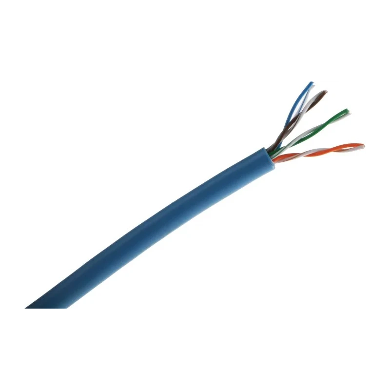 RS PRO Cat5 Ethernet Cable 50 m Blue U/UTP PVC Construction Networking Cable Cat5