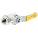 RS PRO Nickel Plated Brass Threaded 2-Way Ball Valve BSPT 40 Bar 30 Bar 812-5267