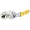 RS PRO Nickel Plated Brass Threaded 2-Way Ball Valve BSPT 40 Bar 30 Bar 812-5267