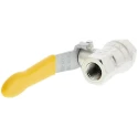 RS PRO Nickel Plated Brass Threaded 2-Way Ball Valve BSPT 40 Bar 30 Bar 812-5267