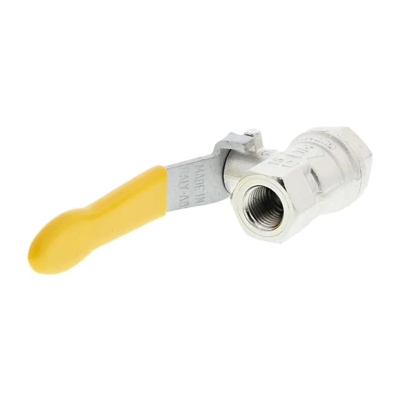 RS PRO Nickel Plated Brass Threaded 2-Way Ball Valve BSPT 40 Bar 30 Bar 812-5267