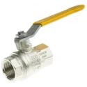 RS PRO Nickel Plated Brass Threaded Ball Valve BSPT, Stainless Steel Handle 40 bar 70°C 812-5273
