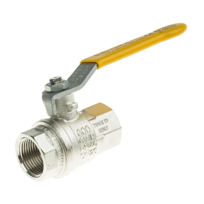 RS PRO Nickel Plated Brass Threaded Ball Valve BSPT, Stainless Steel Handle 40 bar 70°C 812-5273