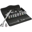 Wera 29-Piece 3/8 in Zyklop Socket Set Chrome Molybdenum Steel Chrome Finish 05004047001