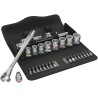 Wera 29-Piece 3/8 in Zyklop Socket Set Chrome Molybdenum Steel Chrome Finish 05004047001