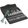 Wera 28-Piece 1/4 in Zyklop Socket Set Chrome Molybdenum Steel Czech Republic 05004016001