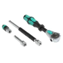 Wera 28-Piece 1/4 in Zyklop Socket Set Chrome Molybdenum Steel Czech Republic 05004016001