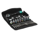 Wera 28-Piece 1/4 in Zyklop Socket Set Chrome Molybdenum Steel Czech Republic 05004016001