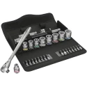 Wera 29-Piece 3/8 in Zyklop Socket Set Chrome Molybdenum Steel Chrome Finish 05004048001