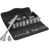Wera 29-Piece 3/8 in Zyklop Socket Set Chrome Molybdenum Steel Chrome Finish 05004048001