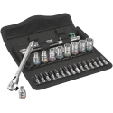 Wera 28-Piece 1/4 in Zyklop Socket Set Chrome Molybdenum Steel 3/16 To 1/2 in 05004021001