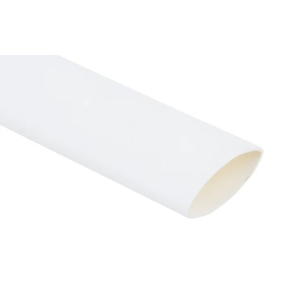 RS PRO Halogen Free Flexible Polyolefin Heat Shrink Tubing White 12.7 mm Sleeve Diameter 1.2m Length 2:1 Ratio 267-2354