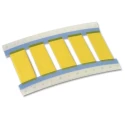 TE Connectivity White Yellow Print Heat Shrink Labels 50 mm Width 250 Per Pack TMS-SCE-1/2-2.0-9