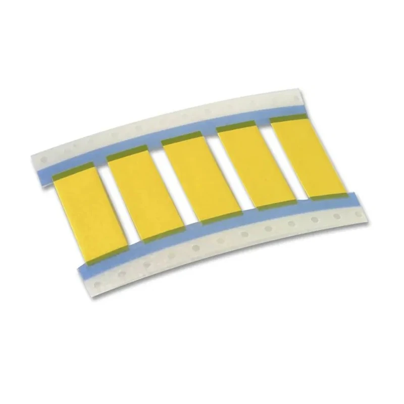 TE Connectivity White Yellow Print Heat Shrink Labels 50 mm Width 250 Per Pack TMS-SCE-1/2-2.0-9