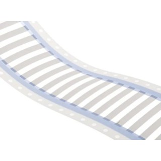 TE Connectivity White Yellow Print Heat Shrink Labels 50.8 mm Width 250 Per Pack 50 mm TMS-SCE-1/4-2.0-9