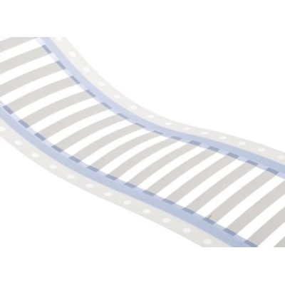 TE Connectivity White Yellow Print Heat Shrink Labels 50.8 mm Width 250 Per Pack 50 mm TMS-SCE-1/4-2.0-9