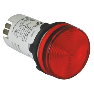 Schneider Electric Panel Mount Red LED Pilot Light Harmony XB7 22 mm Cutout IP20 IP65 XB7EV04MP3