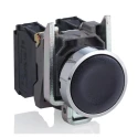 Schneider Electric Harmony XB4 Series Push Button Switch, Spring Return, Panel Mount, 22 mm Cutout, SPDT, Black LED XB4BA25