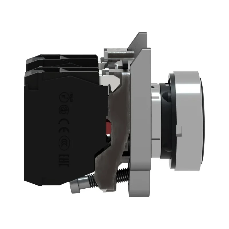 Schneider Electric Harmony XB4 Series Push Button Switch, Spring Return, Panel Mount, 22 mm Cutout, SPDT, Black LED XB4BA25