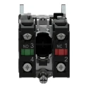 Schneider Electric Harmony XB4 Series Push Button Switch, Spring Return, Panel Mount, 22 mm Cutout, SPDT, Black LED XB4BA25