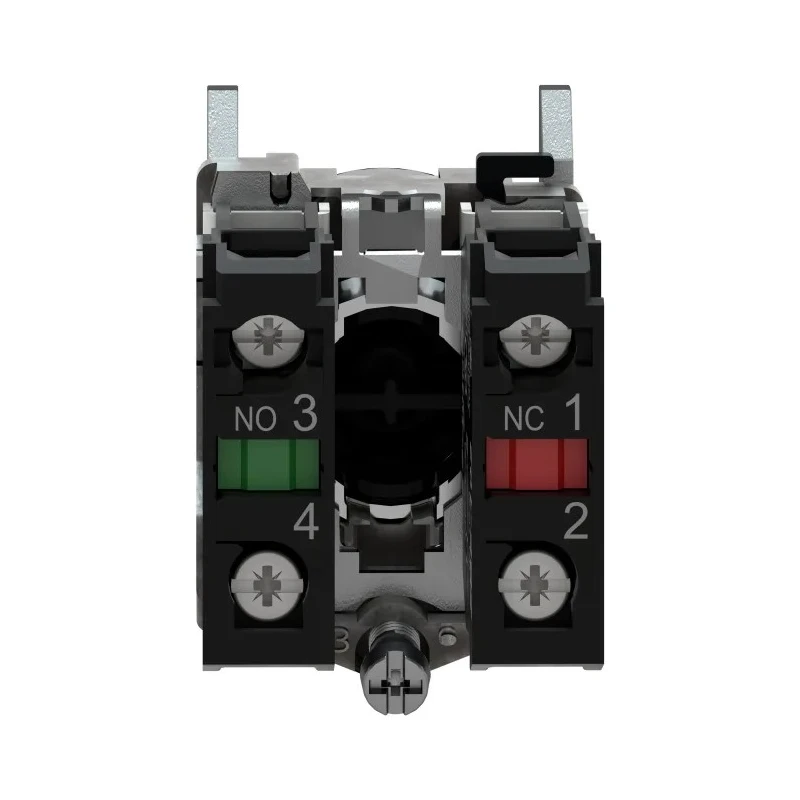 Schneider Electric Harmony XB4 Series Push Button Switch, Spring Return, Panel Mount, 22 mm Cutout, SPDT, Black LED XB4BA25