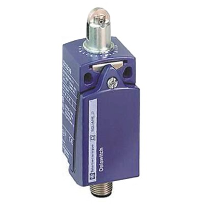 Telemecanique Sensors OsiSense XC Series Roller Plunger Limit Switch, 1 NO/1 NC, IP67, IP66, Zinc Alloy Housing XCKD2102M12