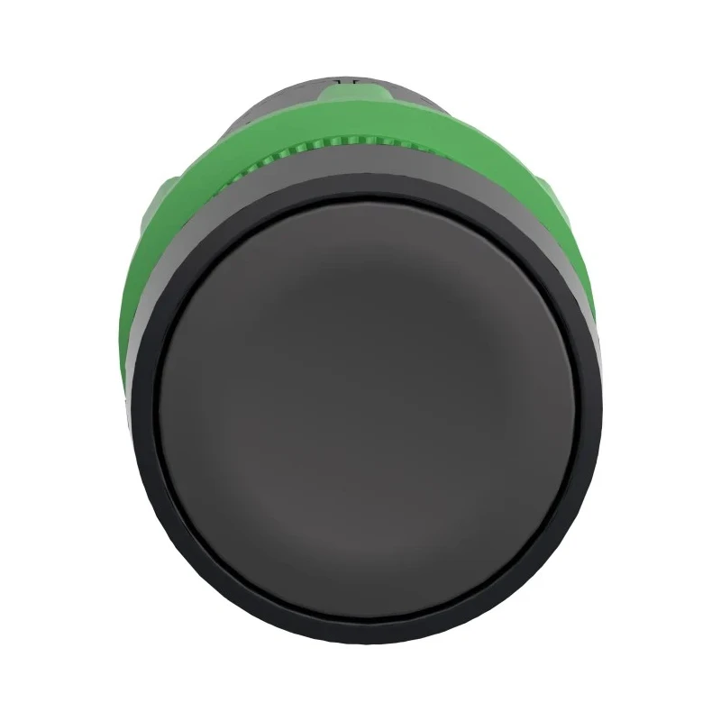 Schneider Electric Harmony XB7 Series Push Button Switch, Spring Return, Panel Mount, 22 mm Cutout, SPDT, Black LED XB7NA25
