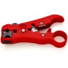 Knipex Coaxial and Data Cable Insulated Stripping Tool, Adjustable Blade, 125mm Overall Length 16 60 06 SB