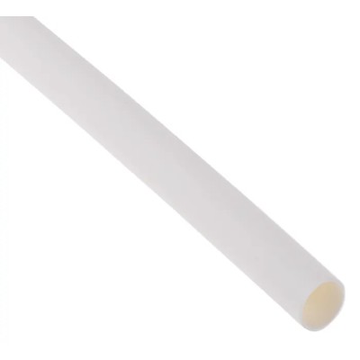 RS PRO Halogen Free Heat Shrink Tubing White 4.8 mm Sleeve Diameter x 1.2 m Length 2:1 Ratio 267-2326