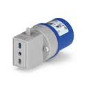 Scame Industrial Power Connector Adapter 16A 250V Thermoplastic IP20 Blue ADAPTO IP20