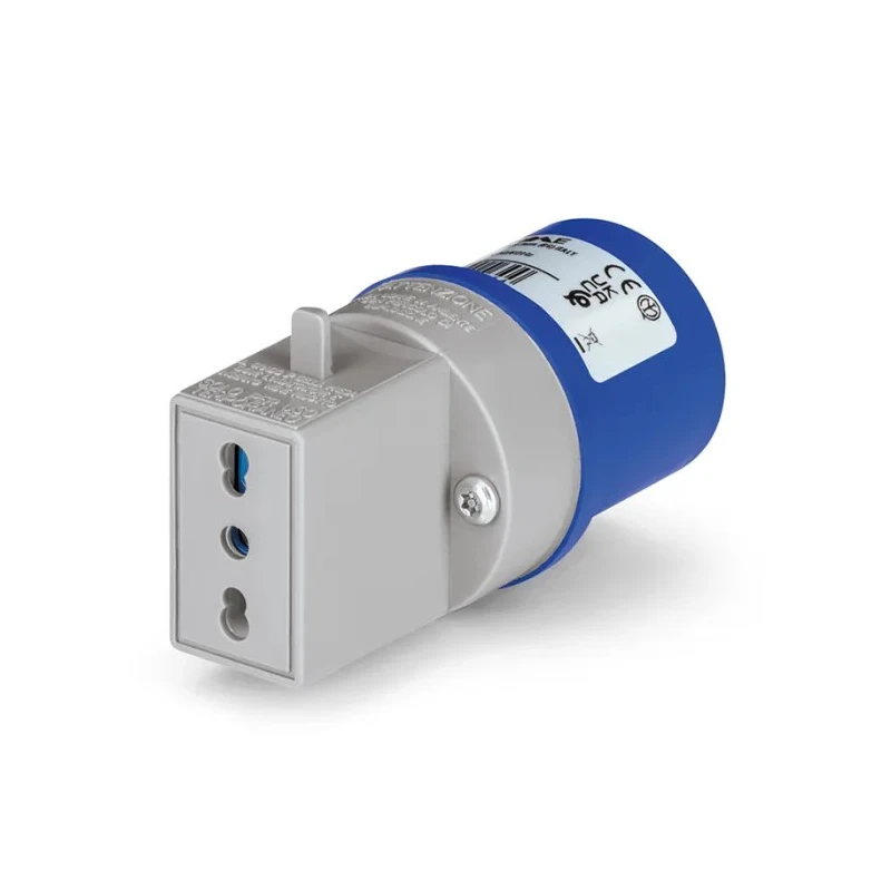 Scame Industrial Power Connector Adapter 16A 250V Thermoplastic IP20 Blue ADAPTO IP20